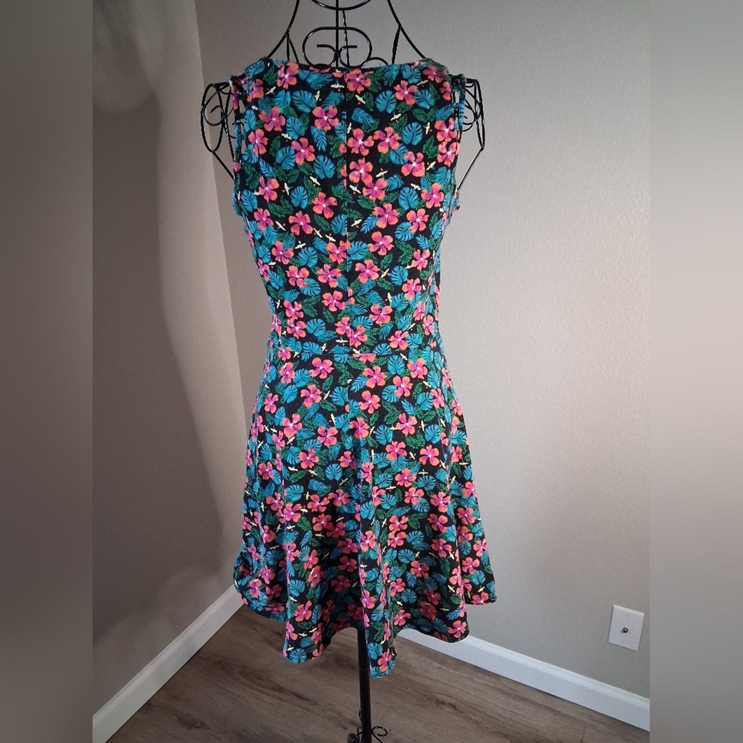 Floral Strapless Dress