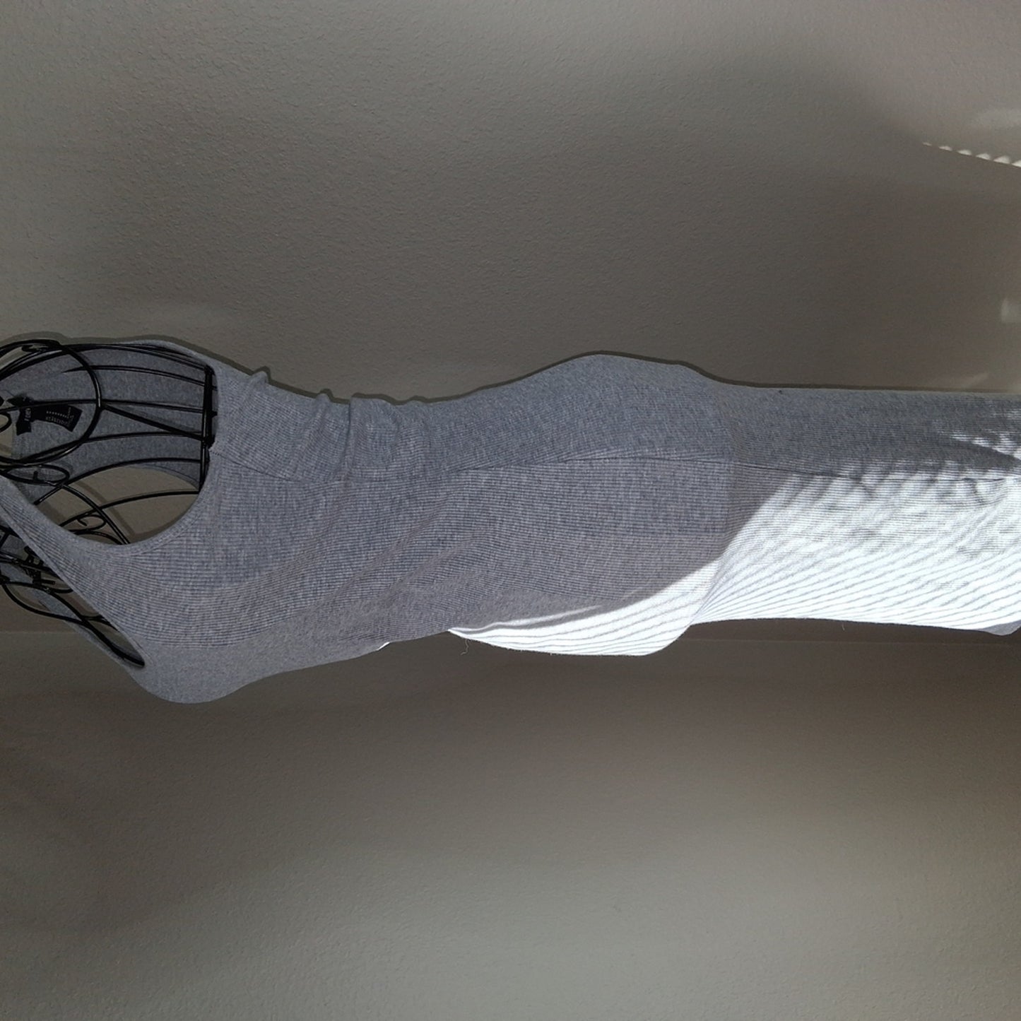 Gray Sleeveless Bodycon Dress