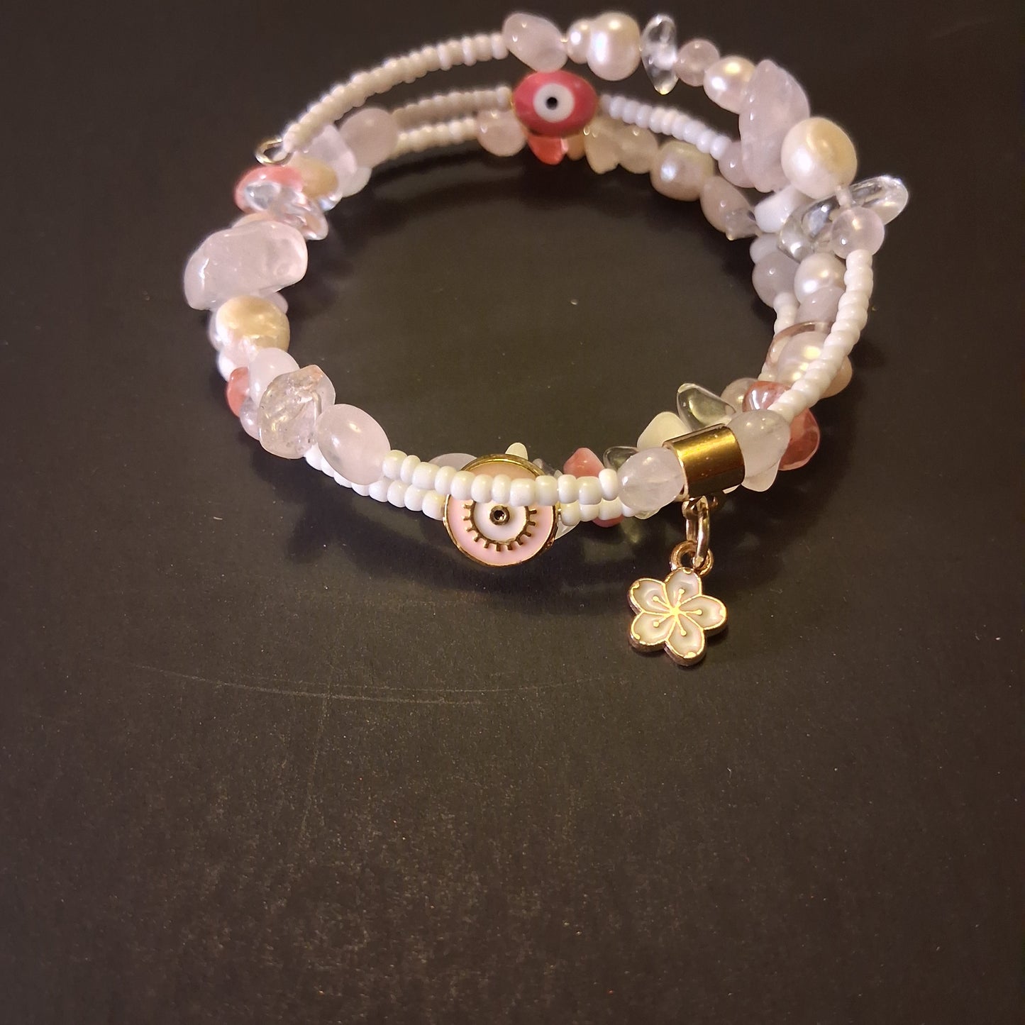 Light Pink Evil Eye Theme bracelet
