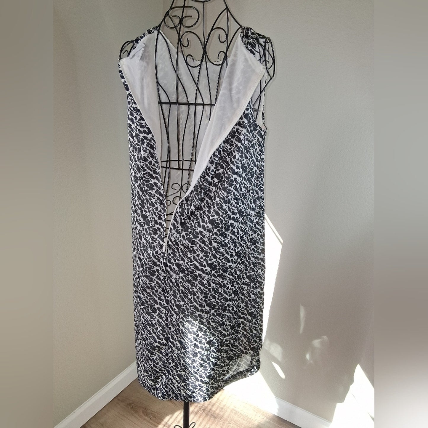 Black and White Patterned Skirt
