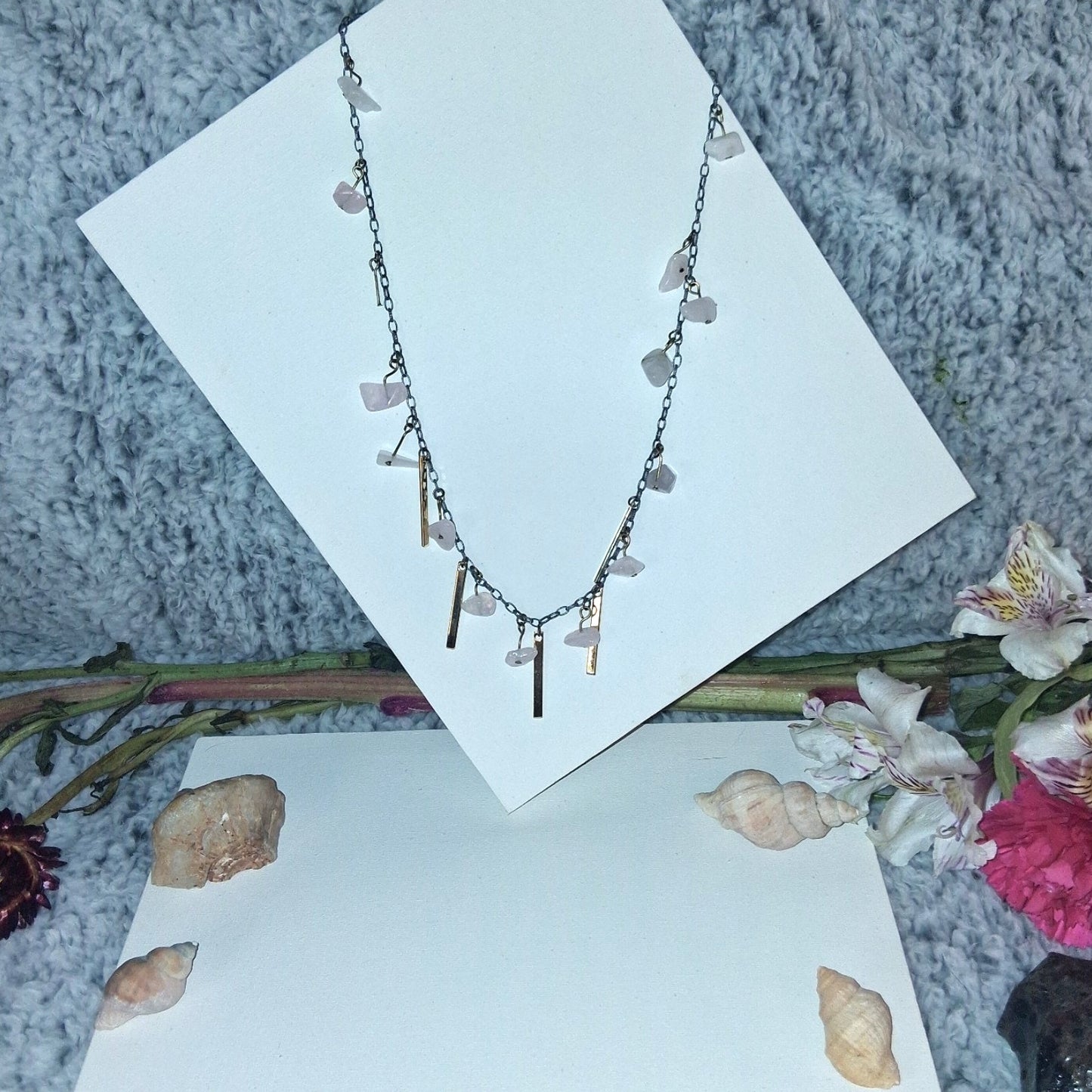 Long Boho Crystal Jewlery Witchy Chain Necklace Goth Gypsy Core