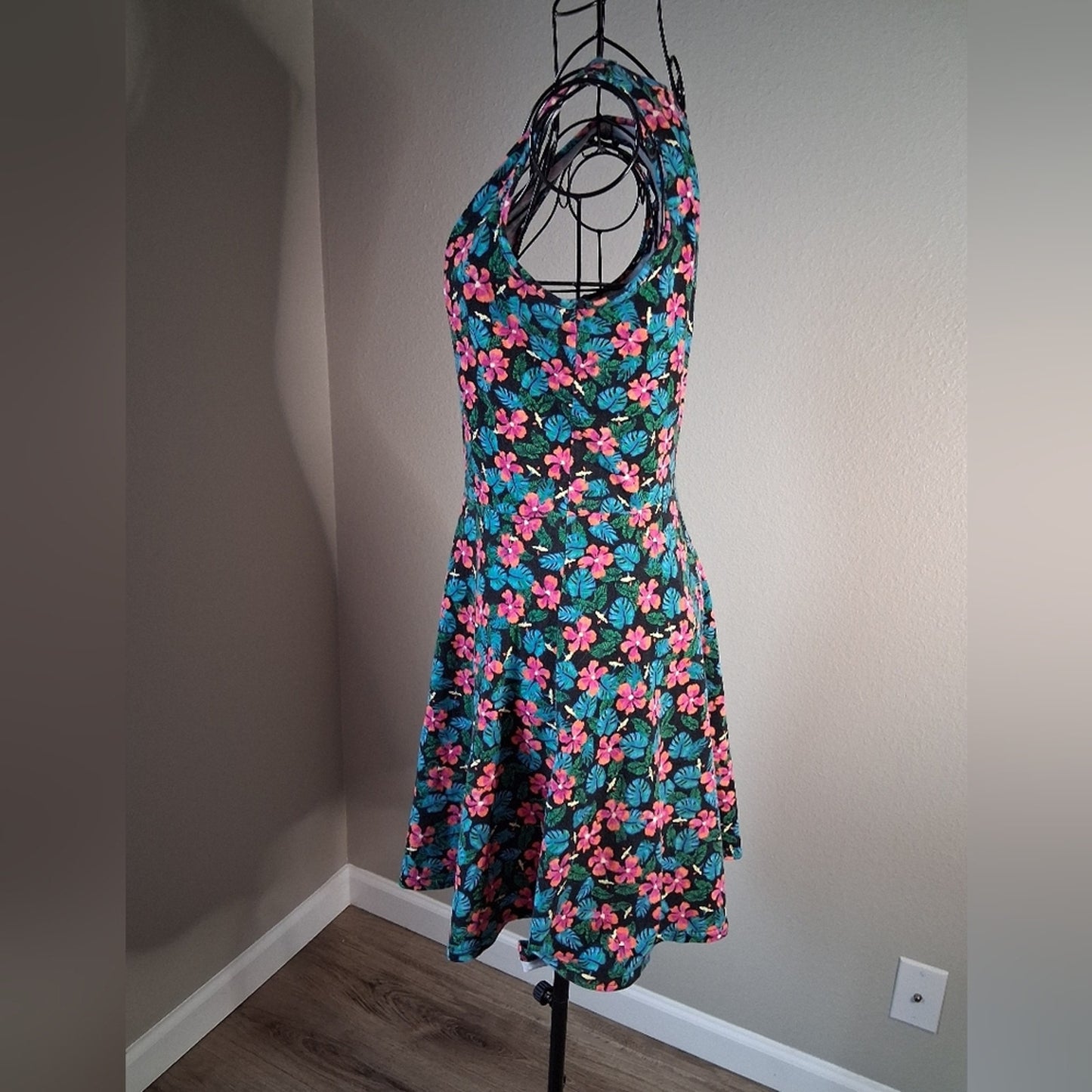 Floral Strapless Dress