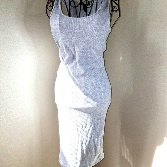 Gray Sleeveless Bodycon Dress