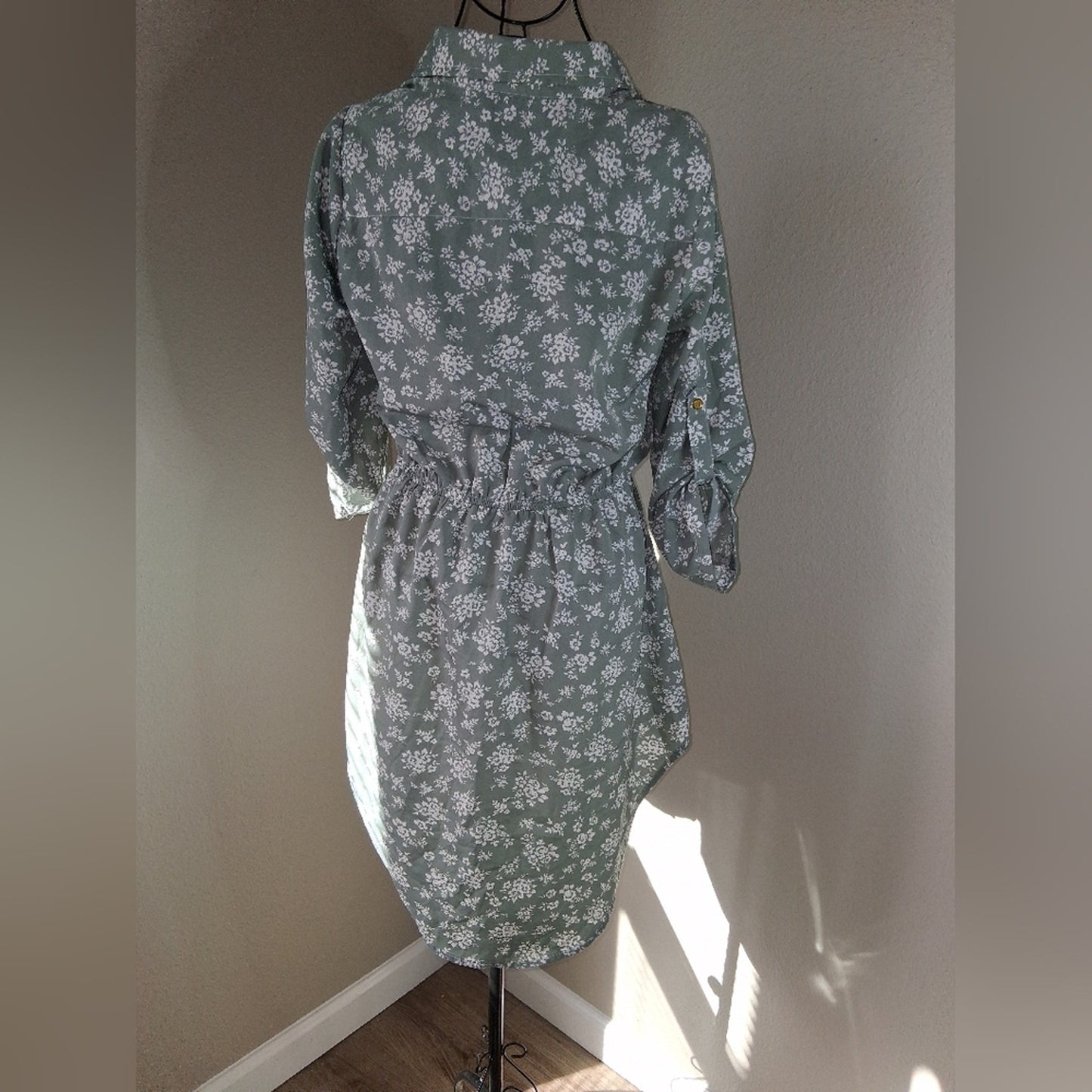 Floral Green Midi Dress