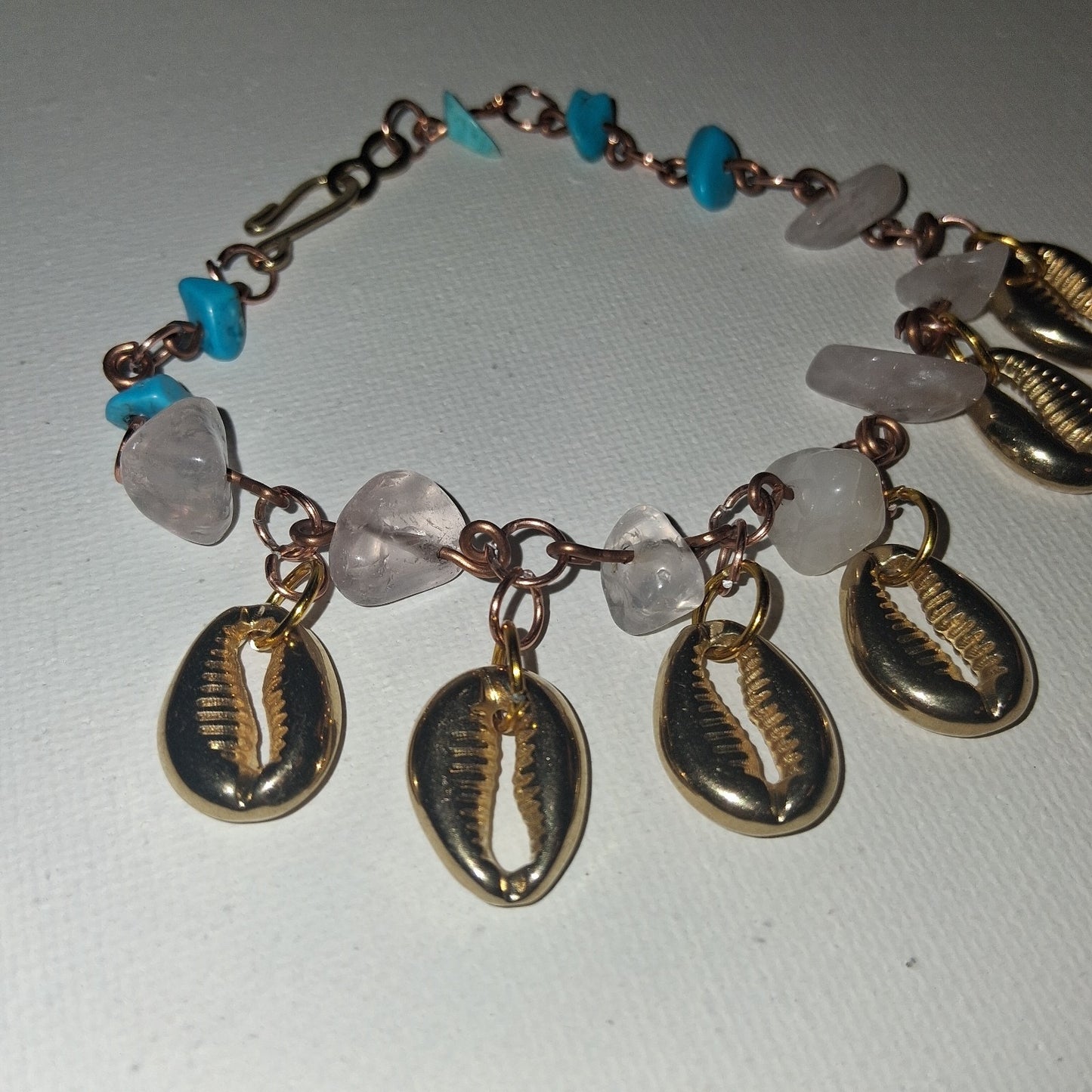Gorgeous Handmade BOHEMIAN OCEAN THEME SHELL TURQUOISE BEADED BRACELETS