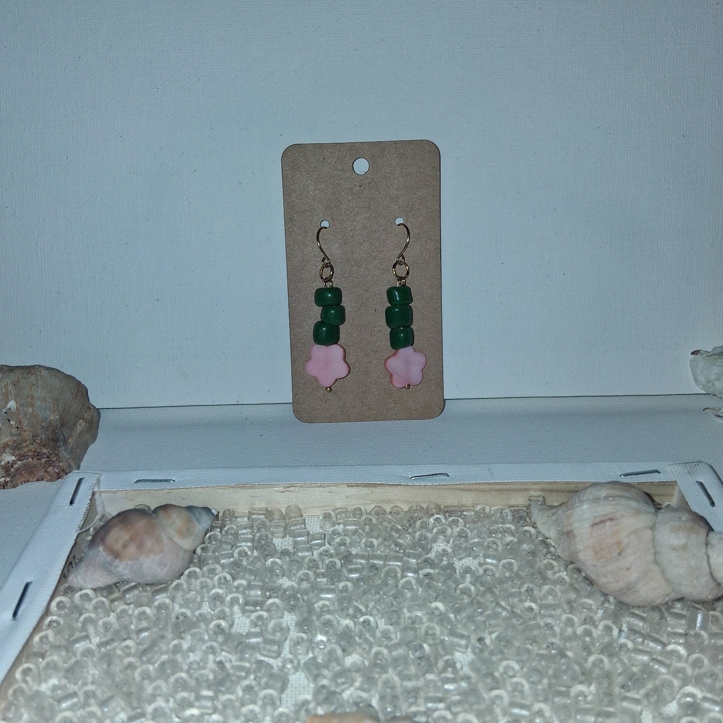 Handmade Boho Hippie Flower Dangle Earrings for Women Boho Jewelry
