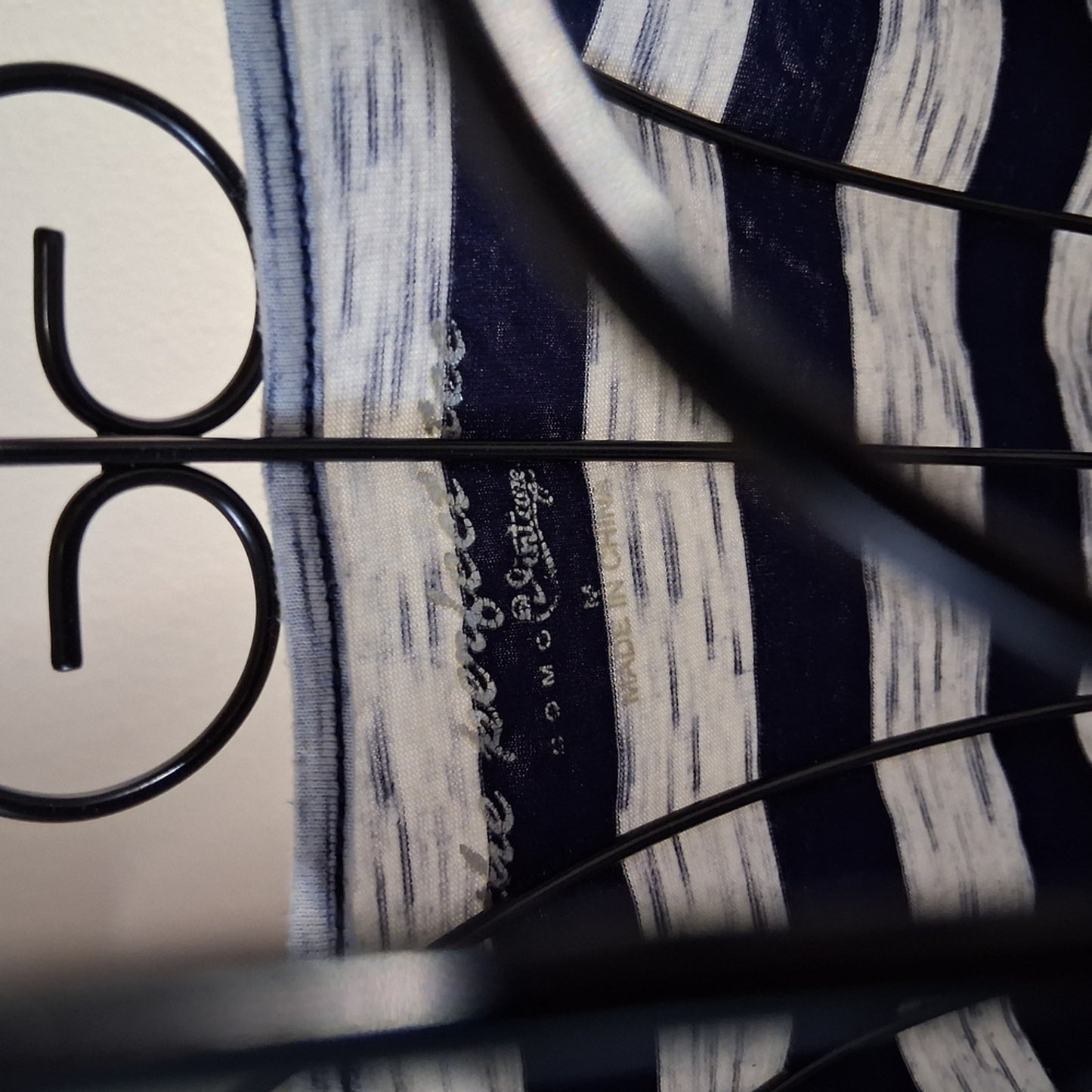 Striped Navy and White T-Shirt