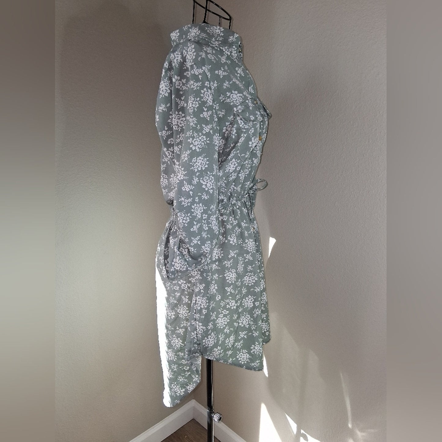 Floral Green Midi Dress
