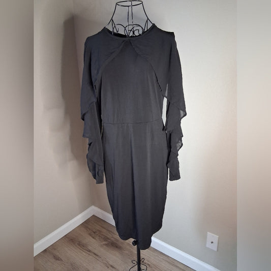 Elegant Black Long Sleeve Dress