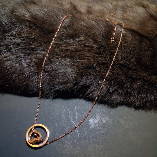 Light Copper Heart chain necklace