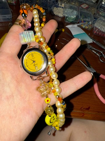 Beautiful Clock face Watch Bracelet