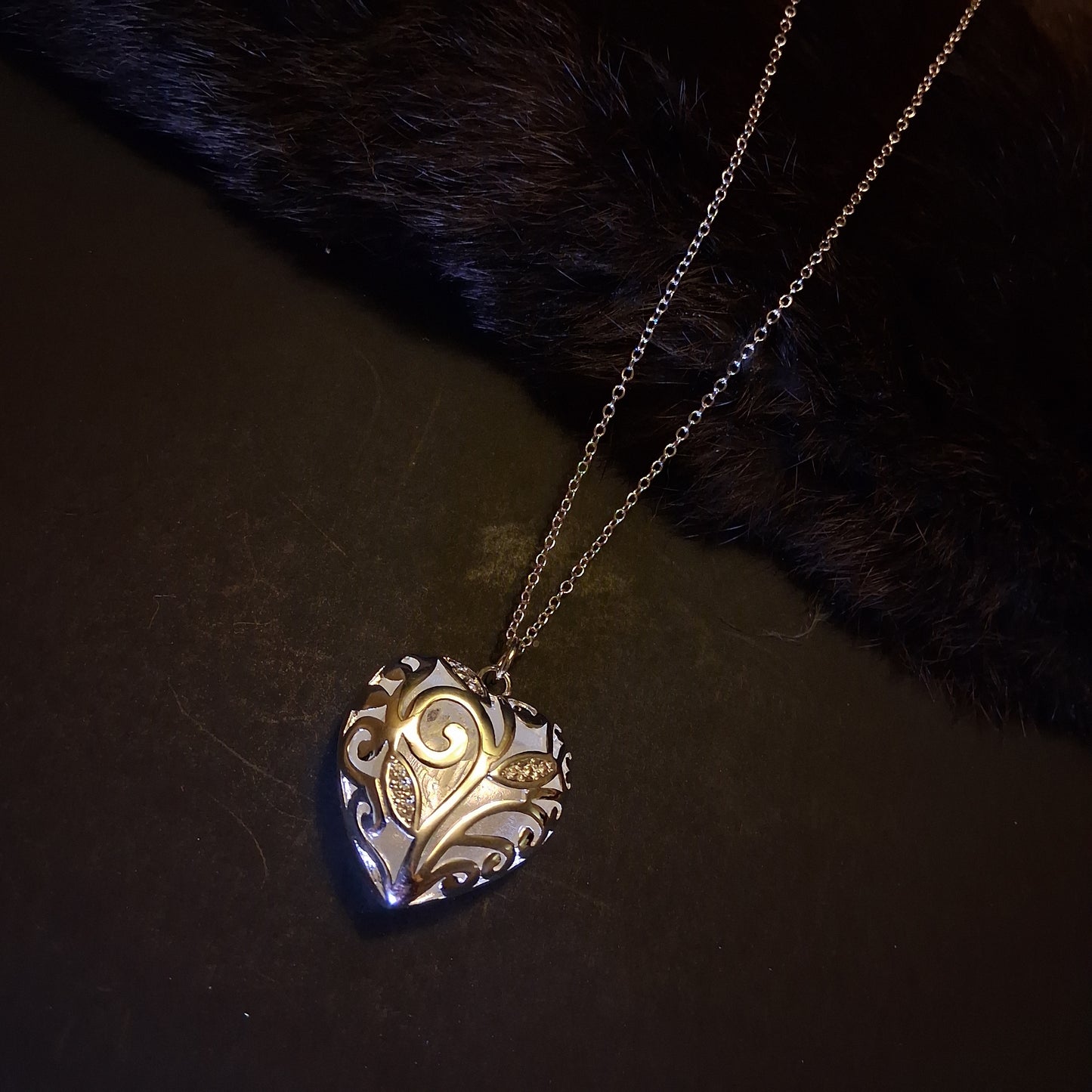 Beautiful Sterling Silver Heart Necklace