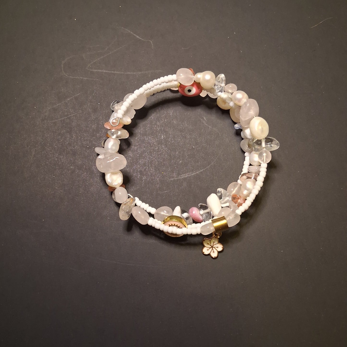 Light Pink Evil Eye Theme bracelet