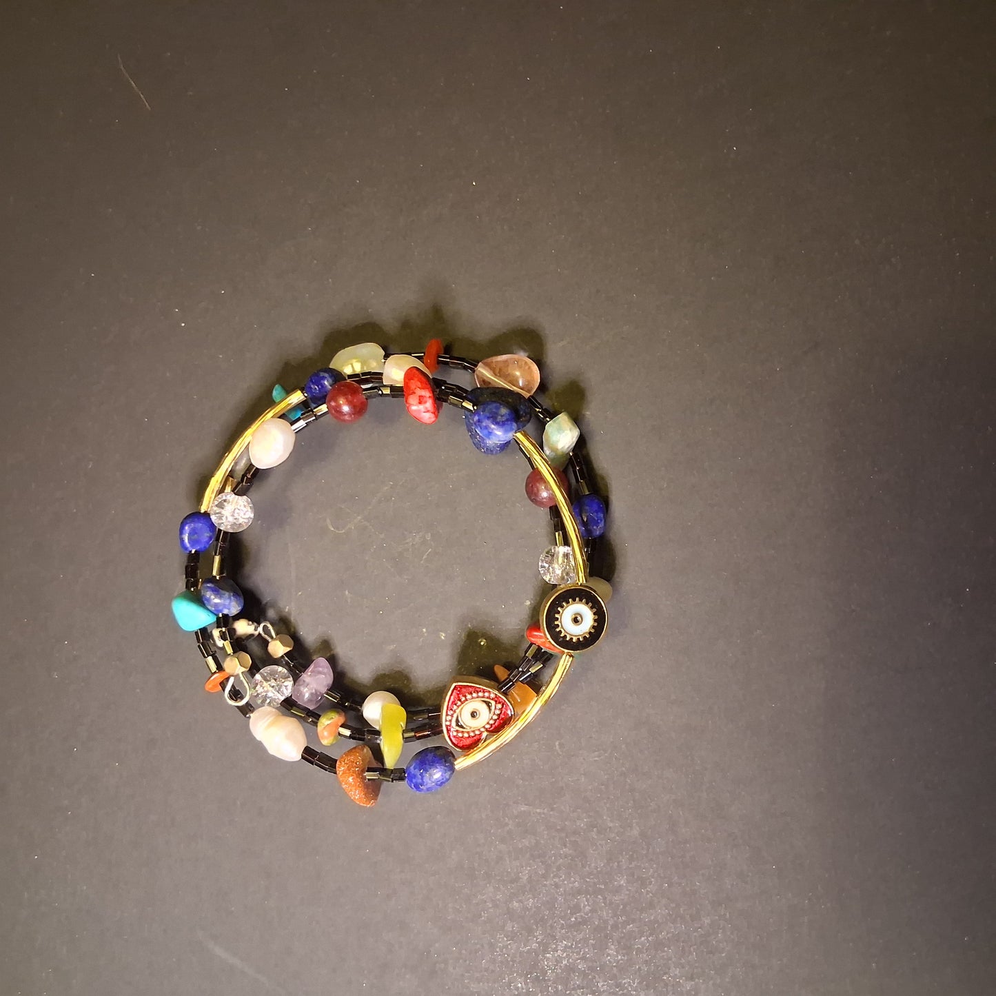 Handmade Evil Eye Boho Wrap bracelet