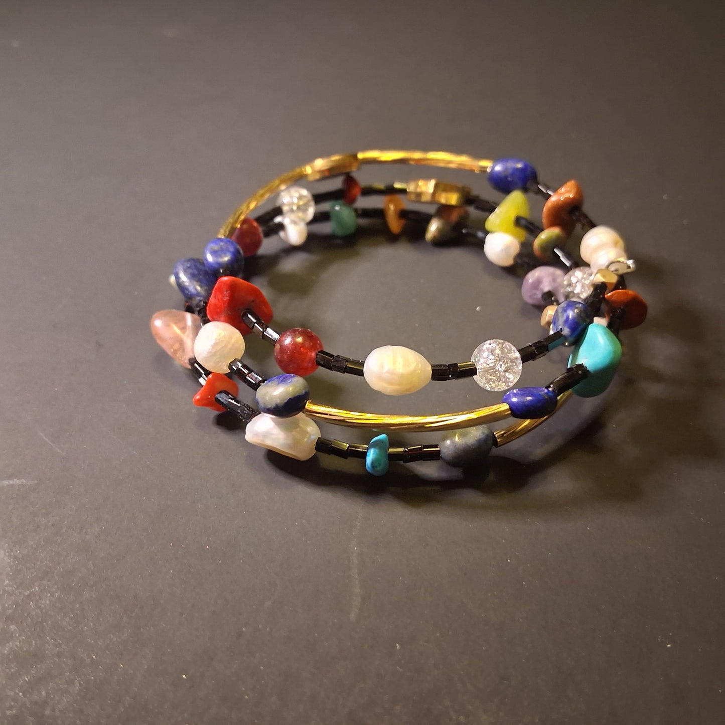 Handmade Evil Eye Boho Wrap bracelet