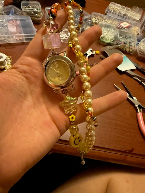 Beautiful Clock face Watch Bracelet