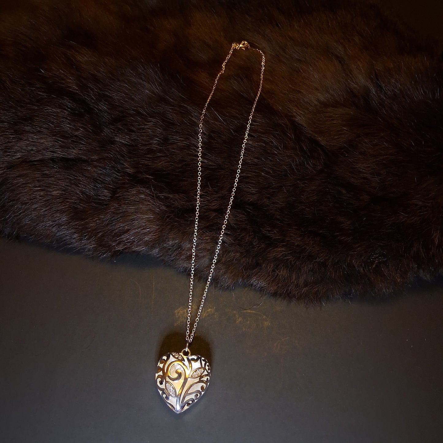 Beautiful Sterling Silver Heart Necklace