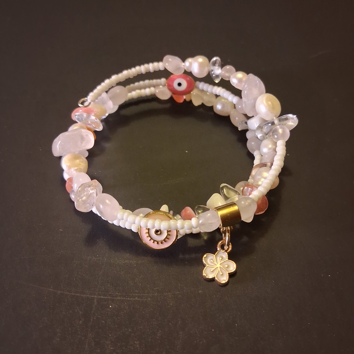 Light Pink Evil Eye Theme bracelet