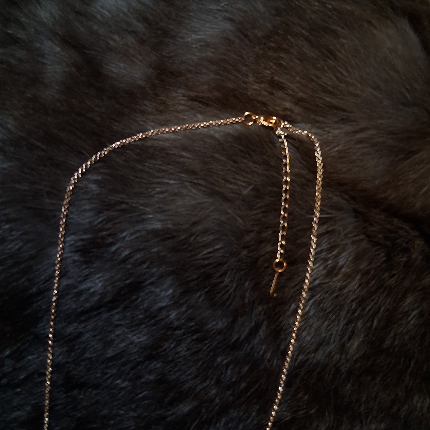 Light Copper Heart chain necklace